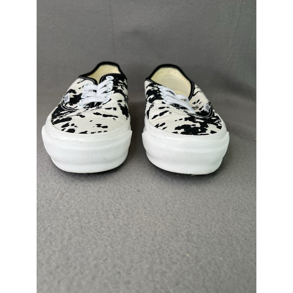 Vans Authentic Cow Print Black White Low Top Sneakers Mens 7.5 Women's 9 721356 - Picture 9 of 13